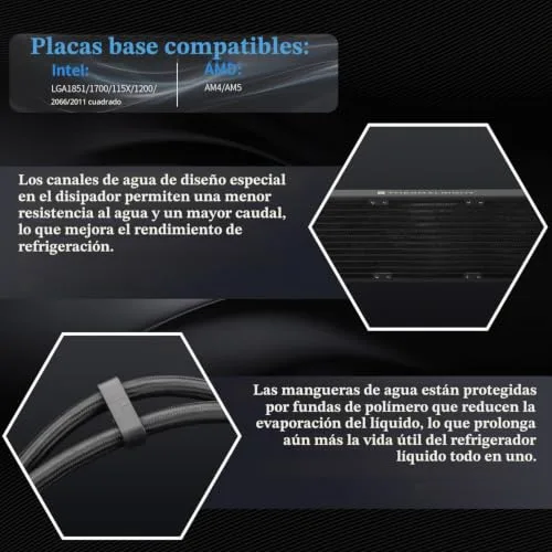 Thermalright ▫️ Wonder Vision 360 UB ARGB Preto AIO - Sistema de refrigeração líquida para CPU AM5/Intel LGA1851/1700, ecrã curvo 3D de 6,67 polegadas com resolução de 2400 x 1080, ecrã com painel magnético 5