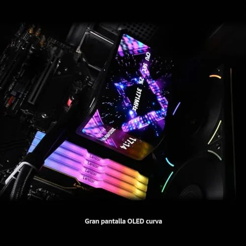 Thermalright ▫️ Wonder Vision 360 UB ARGB Preto AIO - Sistema de refrigeração líquida para CPU AM5/Intel LGA1851/1700, ecrã curvo 3D de 6,67 polegadas com resolução de 2400 x 1080, ecrã com painel magnético 7