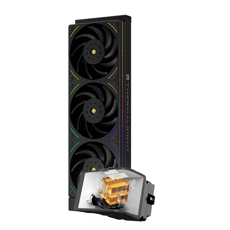 Thermalright ▫️ Wonder Vision 360 UB ARGB Preto AIO - Sistema de refrigeração líquida para CPU AM5/Intel LGA1851/1700, ecrã curvo 3D de 6,67 polegadas com resolução de 2400 x 1080, ecrã com painel magnético