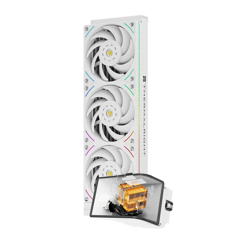 Thermalright ▫️ Wonder Vision 360 UB ARGB Branco – Sistema de arrefecimento de CPU AIO, para AM5/Intel LGA1851/1700, ecrã curvo 3D de 6,67 polegadas com resoluções de 2400x1080, ecrã com painel magnético, suporte