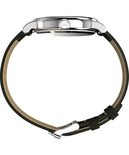 Timex ▫️ Relógio analógico de quartzo para homem, modelo Peanuts Weekender, com bracelete em pele 3