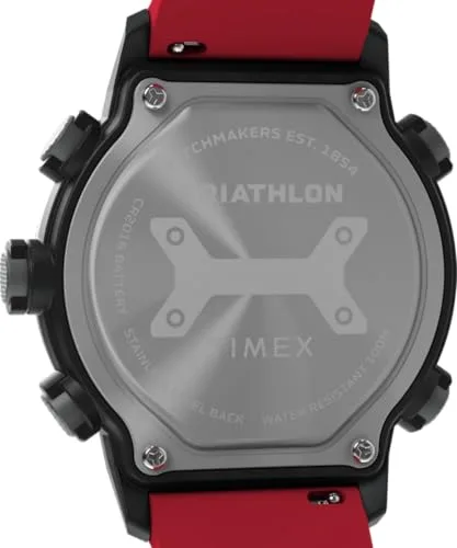 Timex ▫️ Relógio Triathlon 200 Lap para homem, 44 mm, com bracelete de silicone 5