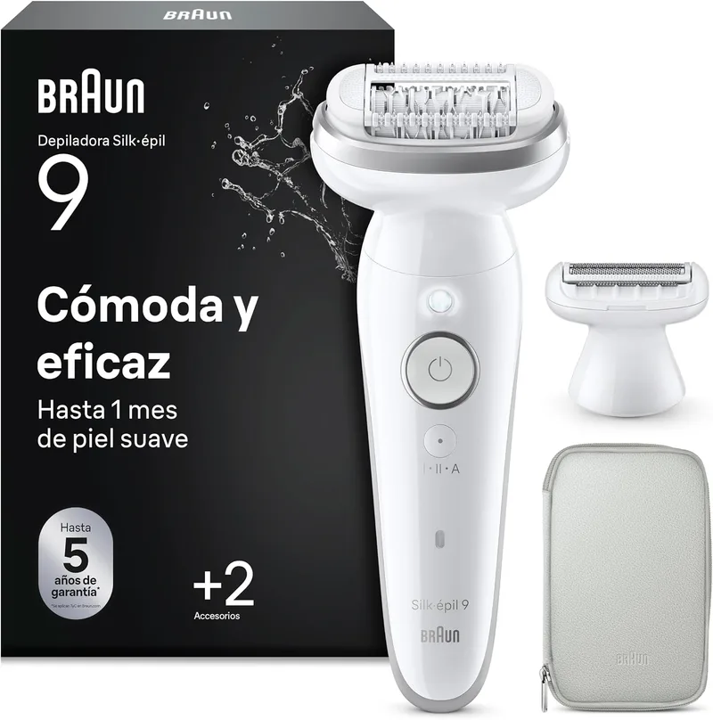 Braun ▫️ Silk·épil 9 Depiladora Elétrica para Mulher, 9-041, Prateada
