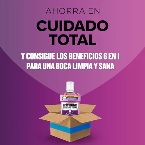 Listerine ▫️ Advanced White Sabor Suave (1 x 500 ml), elixir bucal com 0% de álcool, elixir bucal sem álcool com sabor a menta, elixir bucal branqueador para uma limpeza ideal (Embalagem de 2) 5