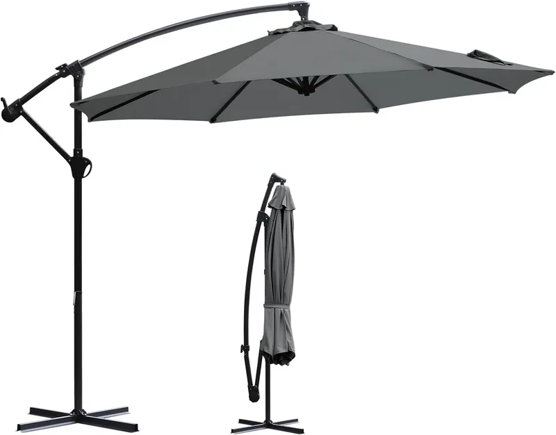 Sekey ▫️ ® guarda-sol Guarda-sol para terraço jardim Praia Piscina Pátio Diâmetro 270 cm Proteção solar UV50+