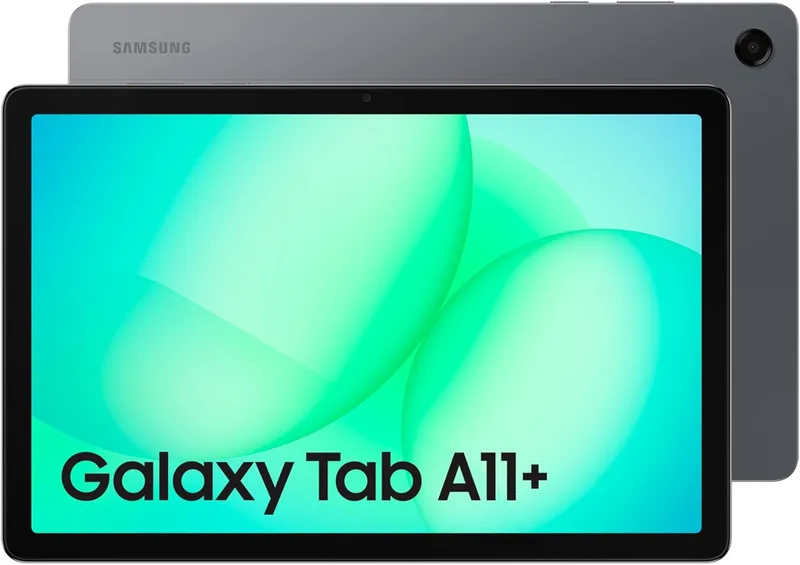 Samsung ▫️ Galaxy Tab A11+ 128 GB, tablet com IA, ecrã de 11" com 90 Hz, 6 GB de memória, quatro altifalantes Dolby, garantia do fabricante de 3 anos + 1 ano extra, cinzento (versão espanhola)