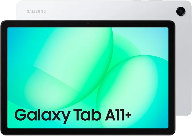 Samsung ▫️ Galaxy Tab A11+ 128 GB, tablet com IA, ecrã de 11" com 90 Hz, 6 GB de memória, quatro altifalantes Dolby, garantia do fabricante de 3 anos + 1 ano extra, cinzento claro (versão espanhola)