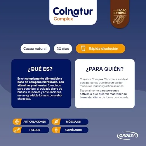 Colnatur ▫️ Complex Chocolate | 420 g | Colagénio para músculos e articulações 4