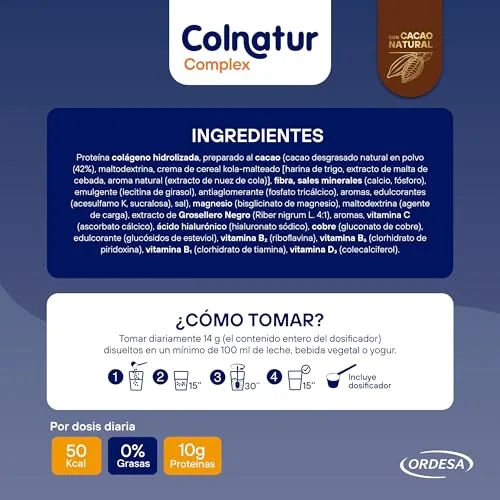 Colnatur ▫️ Complex Chocolate | 420 g | Colagénio para músculos e articulações 5