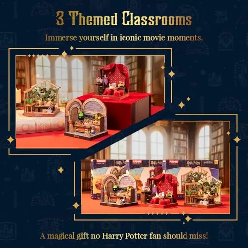 puremind ▫️ Harry Potter: Estufa de Hogwarts, Puzzle 3D em madeira, Kit DIY 5