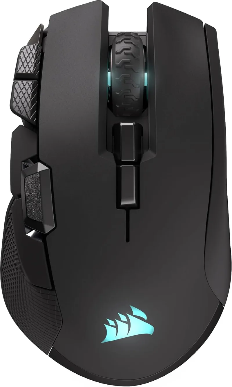 Corsair ▫️ IRONCLAW Wireless SE (2026) Gaming Mouse - 26 000 DPI, design ergonómico para mãos grandes, 10 botões programáveis, para MOBA, FPS, MMO - Preto