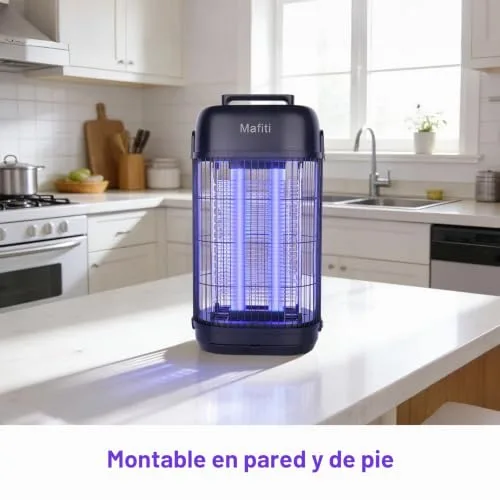 mafiti ▫️ Matador de Moscas Elétrico 1200 V com Luz UV de 20 W, Armadilha para Insetos de Interior 7