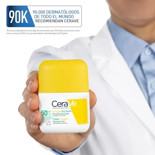 CeraVe ▫️ Fluido Protetor Invisível para Controlo de Oleosidade FPS 50+, UVB + UVA, 50 ml 5