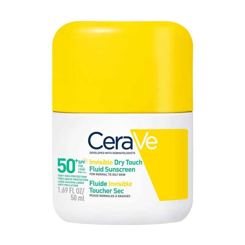 CeraVe ▫️ Fluido Protetor Invisível para Controlo de Oleosidade FPS 50+, UVB + UVA, 50 ml