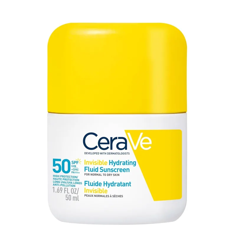 CeraVe ▫️ Fluido Protetor Invisível Hidratante FPS 50, UVB + UVA, 50 ml
