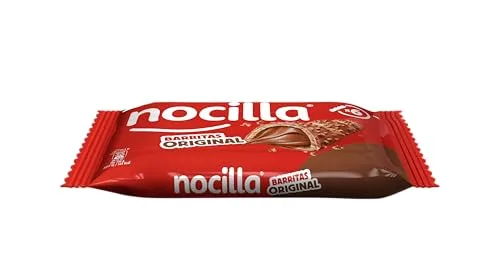 Nocilla ▫️ Barras, Original, Com Creme de Cacau e Leite com Avelãs - Embalagem de 6 unidades - 129 g (Embalagem de 4) 6