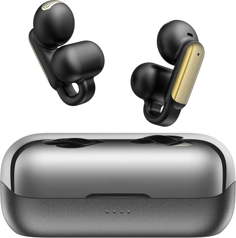 oraolo ▫️ Auscultadores desportivos sem fios Bluetooth 5.4, Auscultadores desportivos sem fios, Auscultadores de condução óssea com clip e cancelamento de ruído ENC, reprodução de 40H, impermeáveis IPX6, USB-C