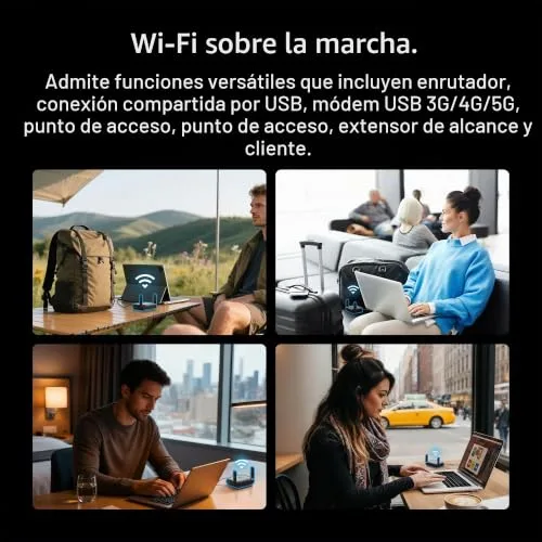 TP-Link ▫️ TL-WR1512X Portátil - Router Wi-Fi 6, AX1500, VPN, USB-C 7