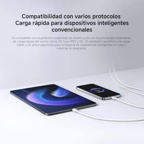 Xiaomi ▫️ Carregador rápido com 3 portas USB-C de 90 W, adaptador 6