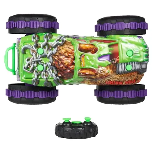 Hot Wheels ▫️ Monster Trucks Mutant Chaos Wreckin’ Wolf Veículo RC 2