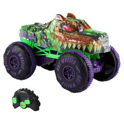 Hot Wheels ▫️ Monster Trucks Mutant Chaos Wreckin’ Wolf Veículo RC 3