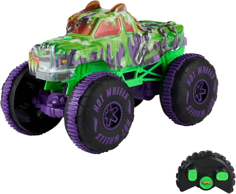 Hot Wheels ▫️ Monster Trucks Mutant Chaos Wreckin’ Wolf Veículo RC