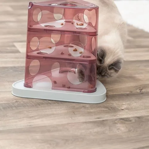 TRIXIE ▫️ Brinquedo interativo para gatos em forma de torre de queijo, brinquedos de enriquecimento para gatos de interior, quebra-cabeças interativo e estimulação mental 5