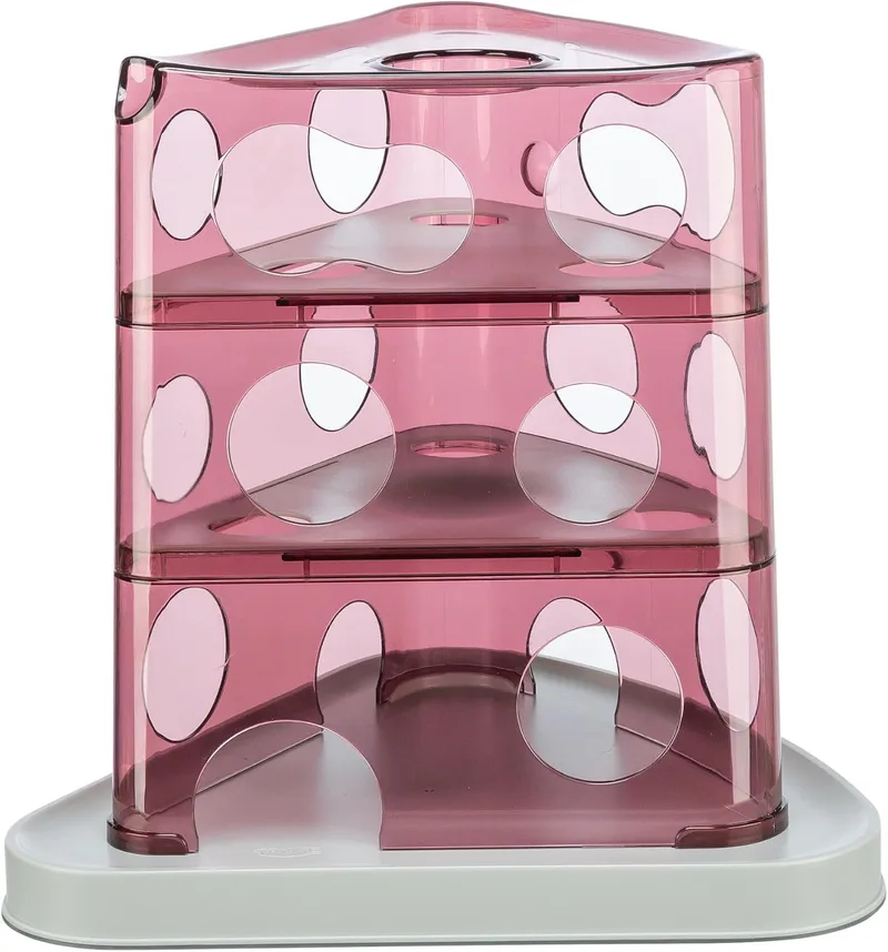 TRIXIE ▫️ Brinquedo interativo para gatos em forma de torre de queijo, brinquedos de enriquecimento para gatos de interior, quebra-cabeças interativo e estimulação mental