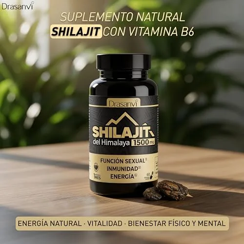 Drasanvi ▫️ Shilajit Puro dos Himalaias 1500 mg em 60 cápsulas 2