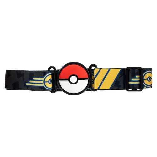 Pokémon ▫️ Conjunto de cinto Pikachu Clip ‘N’ Go : Figura de batalha do Pikachu com 5 cm, com Honor Ball, Ultra Ball e cinto temático do Tipo Elétrico. 3