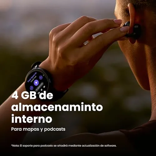 Amazfit ▫️ Relógio inteligente Active MAX de 48 mm, ecrã AMOLED de 1,5", bateria com autonomia até 25 dias, mapas, NFC, GPS, mais de 170 modalidades desportivas, resistente à água, monitorização da frequência cardíaca e do sono, smartwatch compatível com Android e iPhone 3