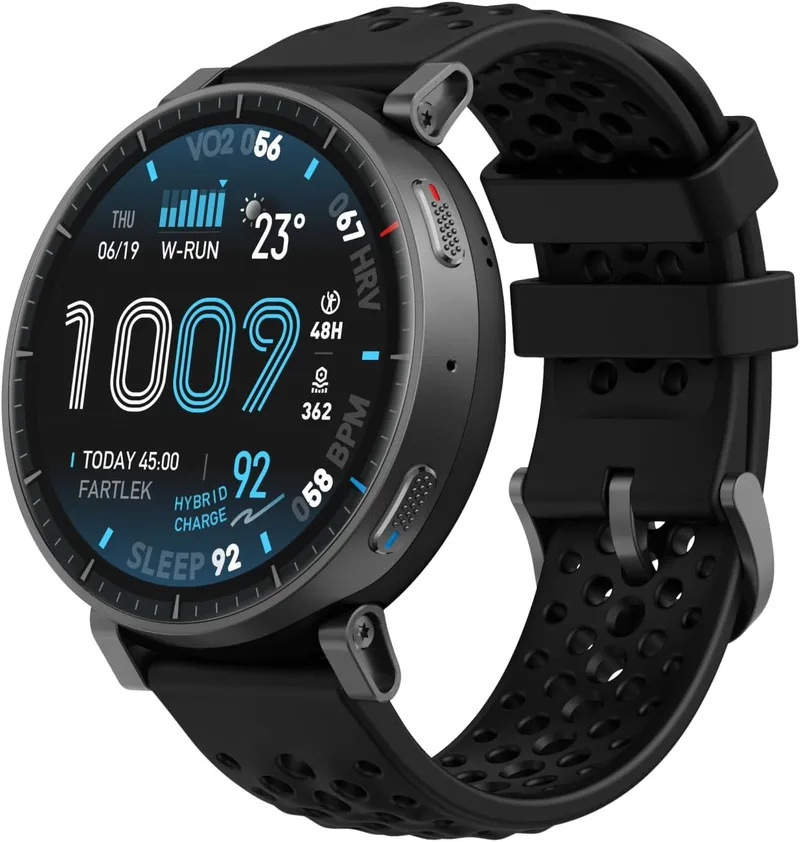 Amazfit ▫️ Relógio inteligente Active MAX de 48 mm, ecrã AMOLED de 1,5", bateria com autonomia até 25 dias, mapas, NFC, GPS, mais de 170 modalidades desportivas, resistente à água, monitorização da frequência cardíaca e do sono, smartwatch compatível com Android e iPhone