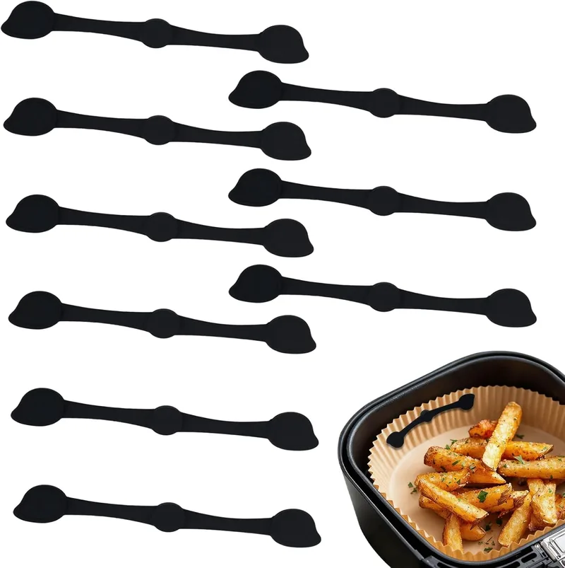 lompyeu ▫️ Fritadeira de ar com 9 peças Ímanes para papel - Os ímanes evitam que escorregue e se queime, sem BPA, Acessórios para fritadeira de ar