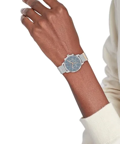 Tommy Hilfiger ▫️ Relógio analógico multifunções de quartzo para mulher, com bracelete em aço inoxidável 2