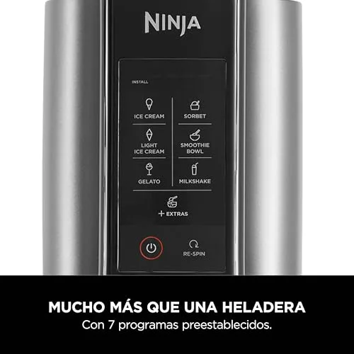 Ninja ▫️ CREAMi, Geladeira Elétrica Multifunções, Preto e Prateado 2