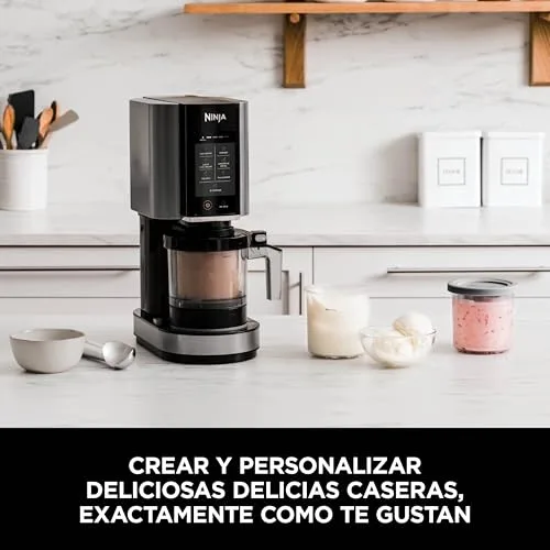 Ninja ▫️ CREAMi, Geladeira Elétrica Multifunções, Preto e Prateado 3