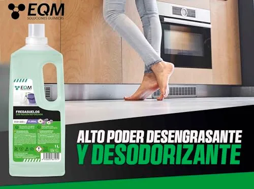 EQM SOLUCIONES QUIMICAS ▫️ EQM ECO-202 Detergente para o chão com ação reforçada, aroma floral, 1 L 3