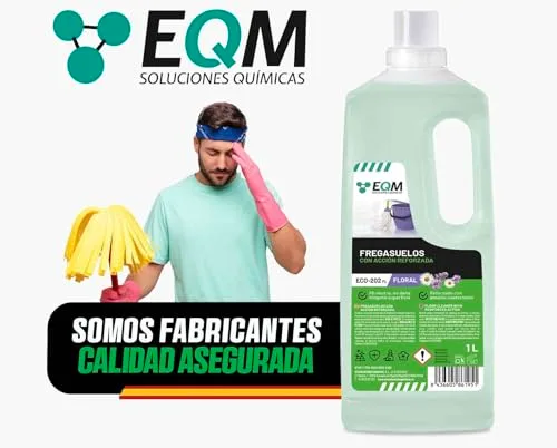 EQM SOLUCIONES QUIMICAS ▫️ EQM ECO-202 Detergente para o chão com ação reforçada, aroma floral, 1 L 7