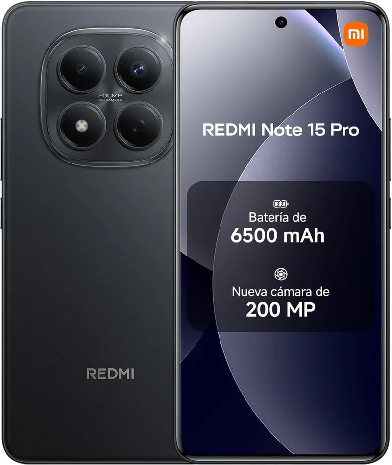 XIAOMI ▫️ Redmi Note 15 Pro 8+256 Preto (sem adaptador de corrente incluído)