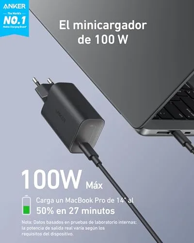 Anker ▫️ Carregador USB-C Nano de 100 W para MacBook/iPhone 16 2