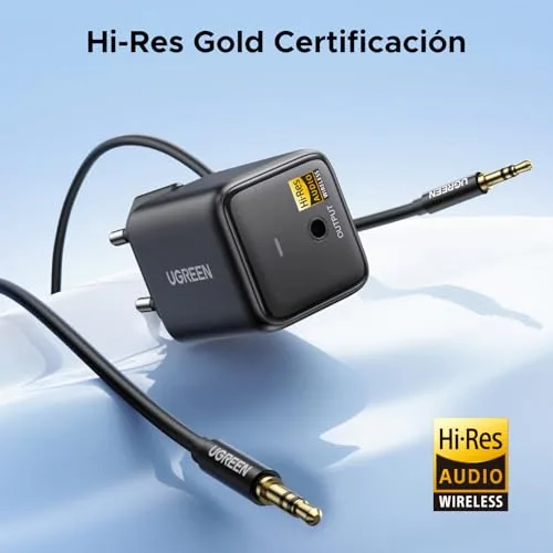 UGREEN ▫️ LDAC Recetor Bluetooth 6.0 Áudio Bluetooth 3,5 mm Hi-Res HiFi 4