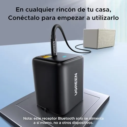 UGREEN ▫️ LDAC Recetor Bluetooth 6.0 Áudio Bluetooth 3,5 mm Hi-Res HiFi 5