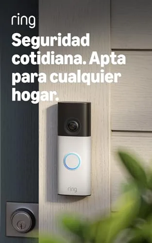 Ring ▫️ Videoporteiro com bateria (Battery Video Doorbell) (última geração) | Videoporteiro sem fios | Retina 2K | Zoom 6x | Comunicação bidirecional | Teste gratuito de 30 dias, plano de subscrição 2