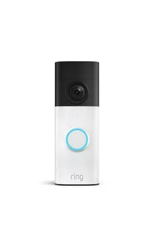 Ring ▫️ Videoporteiro com bateria (Battery Video Doorbell) (última geração) | Videoporteiro sem fios | Retina 2K | Zoom 6x | Comunicação bidirecional | Teste gratuito de 30 dias, plano de subscrição 3
