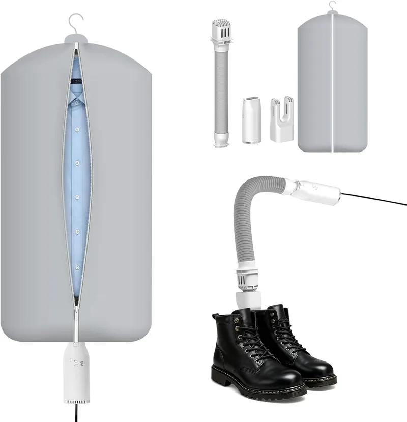 EPROICKS ▫️ 2026 Mini Secador de Roupa 3 em 1, ideal para quem viaja em negócios, férias e viagens curtas, fácil de transportar e economiza espaço, secando roupa, sapatos e edredões.