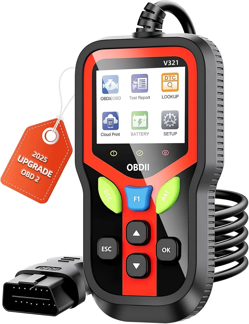 Carehabi ▫️ OBD2 Diagnóstico, Aparelho de Diagnóstico Automóvel, Diagnóstico OBD2 em espanhol para veículos com protocolo OBD2 de 1996 ou posteriores (preto)