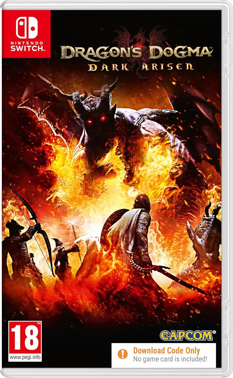 Capcom ▫️ Dragons Dogma Dark Arisen - Código de transferência - Switch
