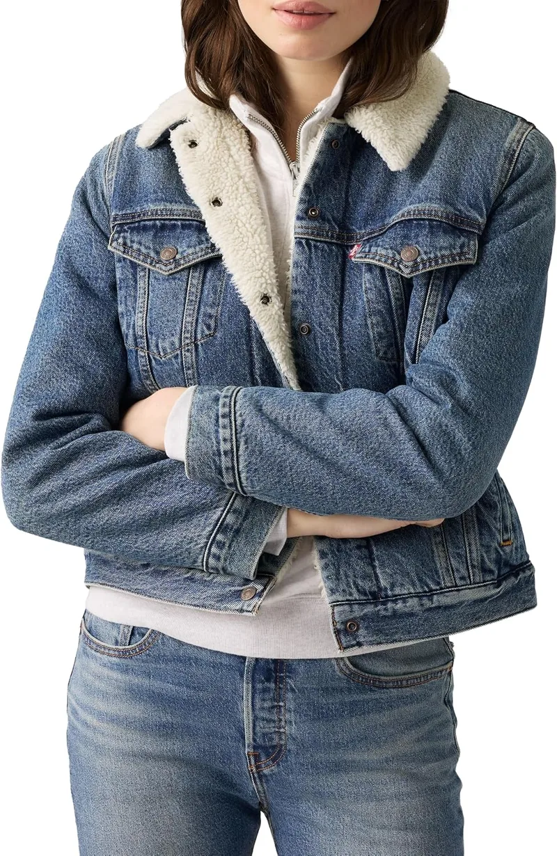 Levi's ▫️ Casaco Original Sherpa Trucker para mulher
