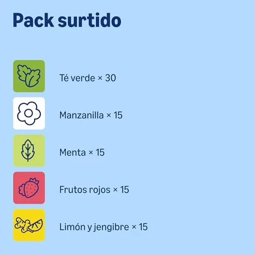 by Amazon ▫️ da Amazon: Mistura de chás e infusões, embalagem variada de 90 unidades 3