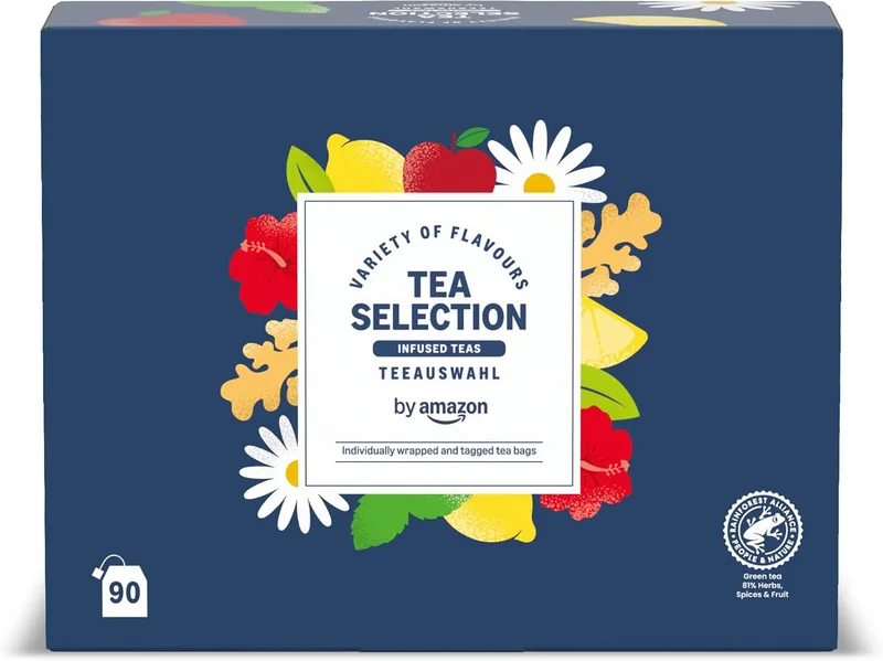 by Amazon ▫️ da Amazon: Mistura de chás e infusões, embalagem variada de 90 unidades